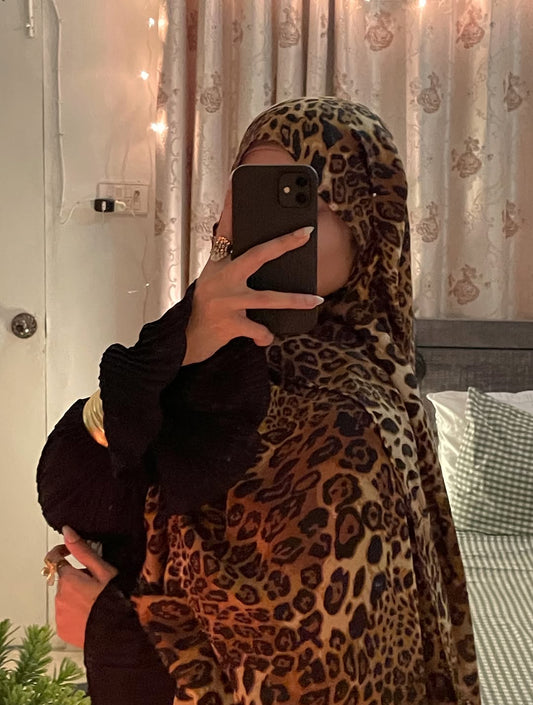 Leopard Print Hijab //. Premium Summer Scarves