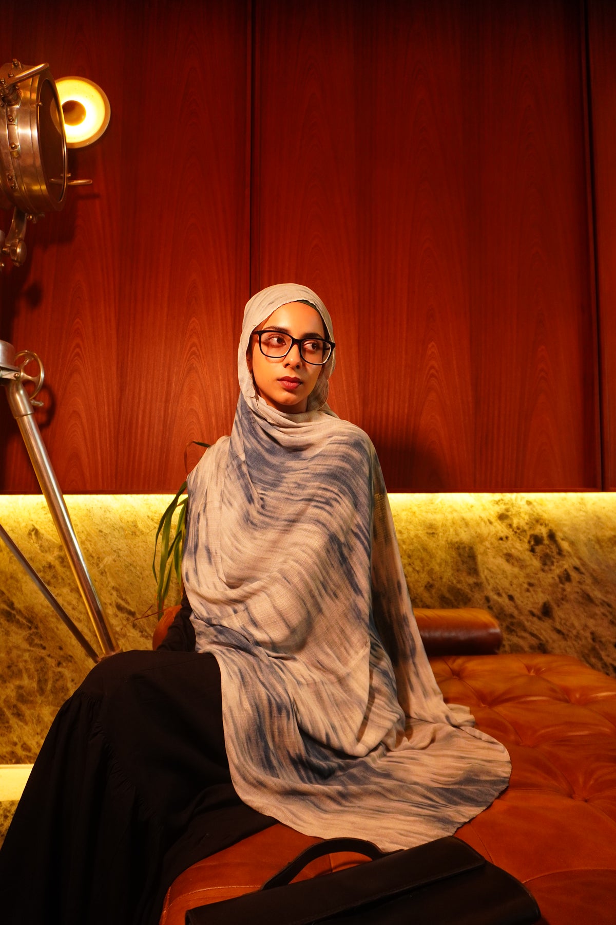 Blue Watercolor Hijab //. Premium Summer Scarves