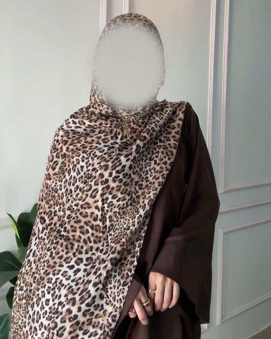 Leopard Print Hijab //. Premium Summer Scarves