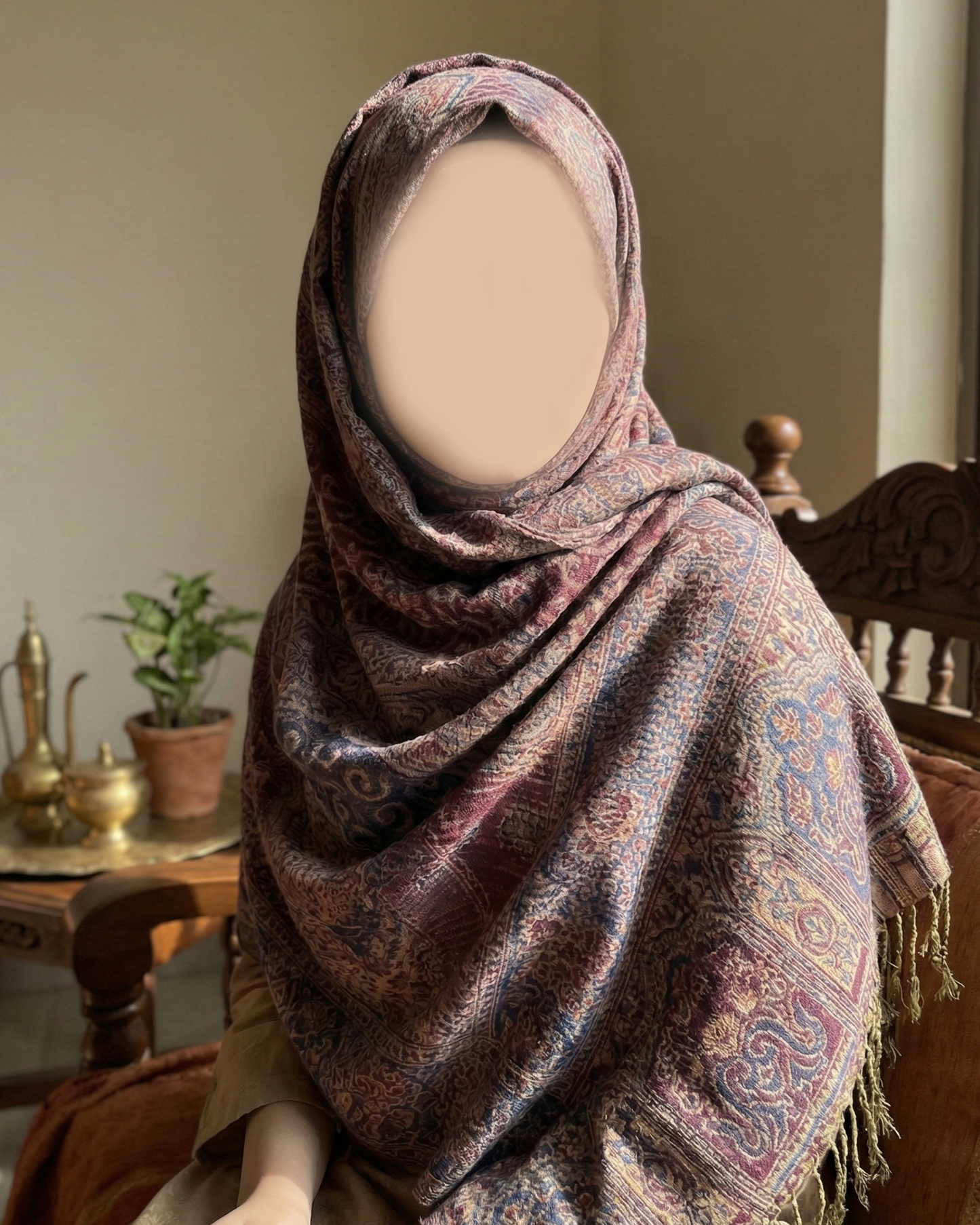 Purple Pashmina Shawl | Design. 002
