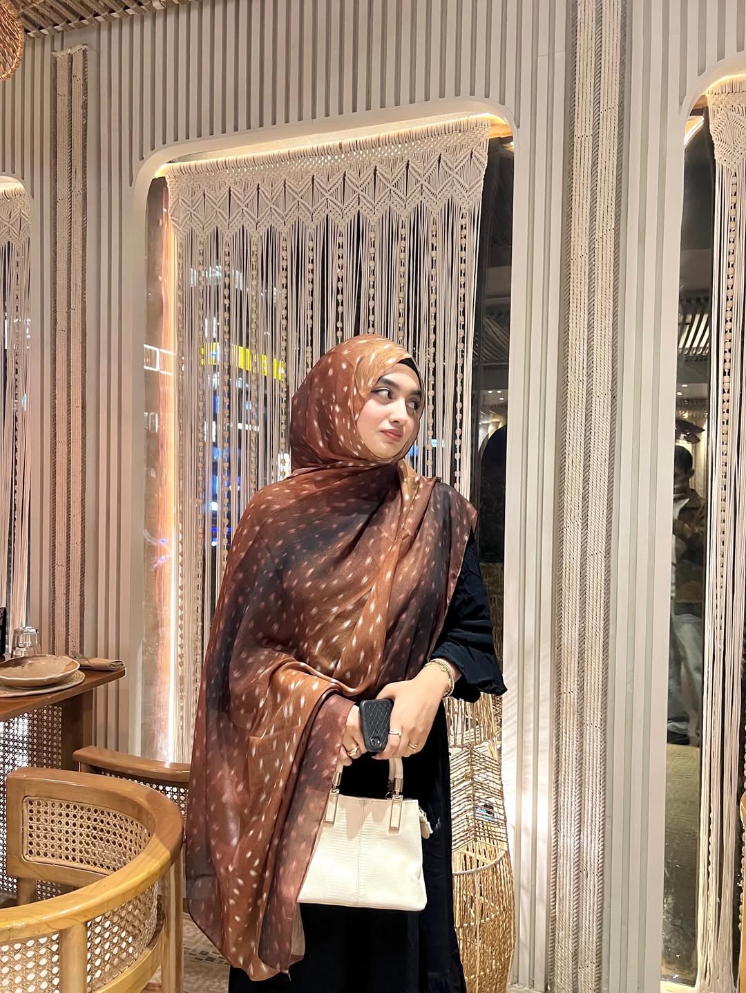Deer/Fawn Print Hijab //. Premium Summer Scarves