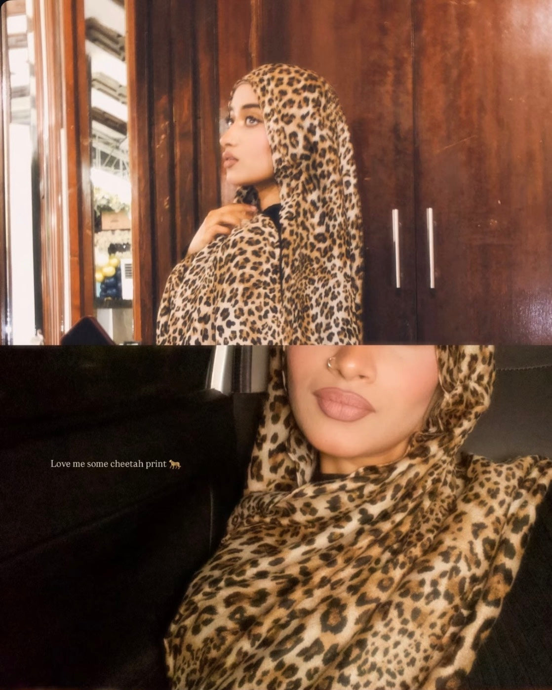 Leopard Print Hijab 2 //. Premium Summer Scarves