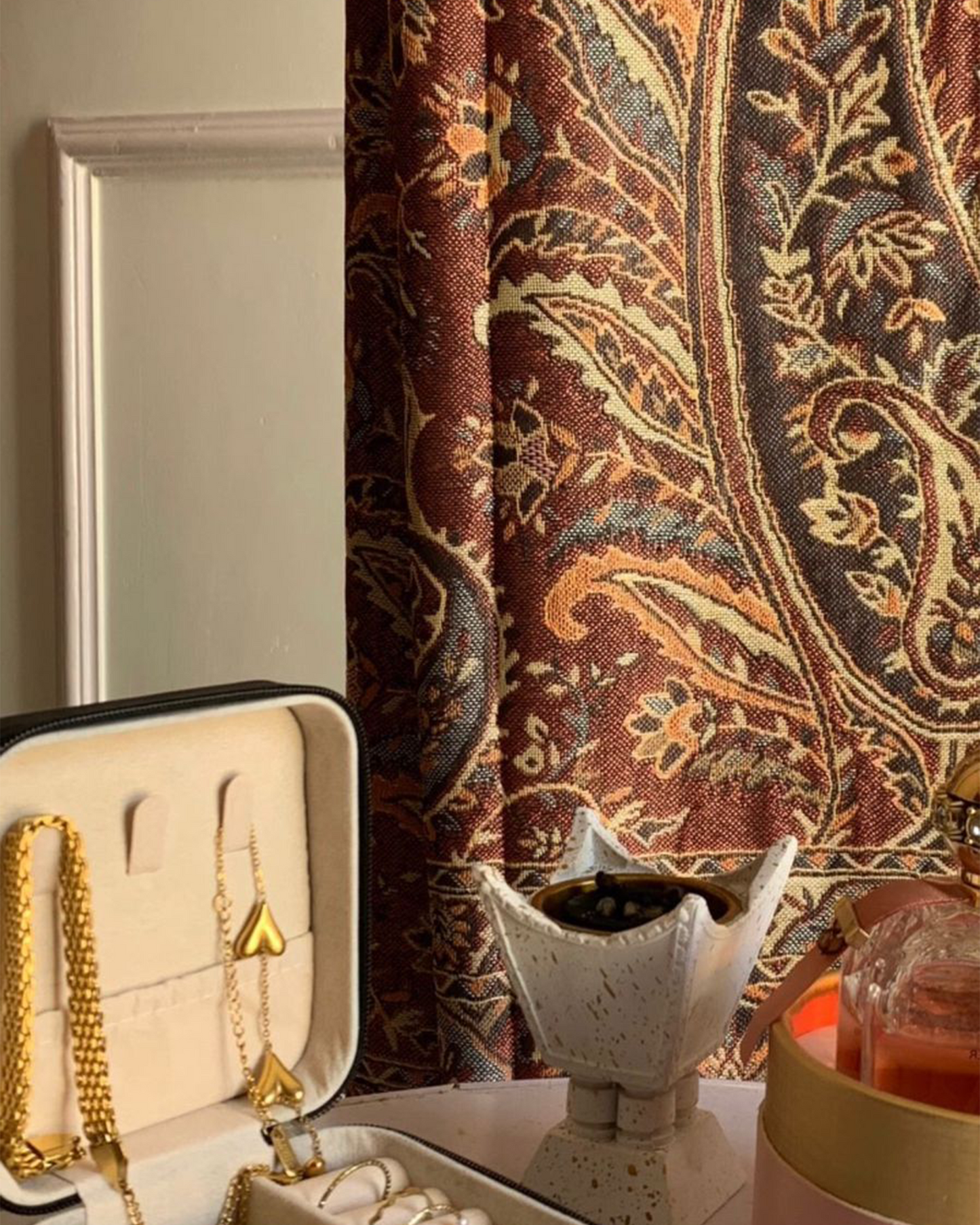 Maroon/Reddish-Brown Pashmina Shawl | Design. 001