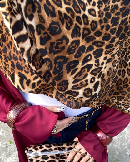 Leopard Print Hijab //. Premium Summer Scarves