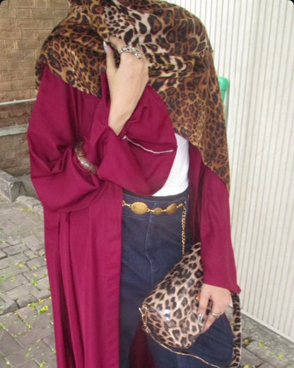 Leopard Print Hijab //. Premium Summer Scarves
