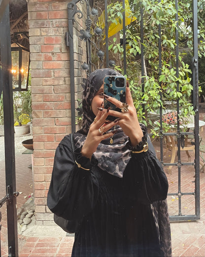 Panther Print Hijab //. Premium Summer Scarves
