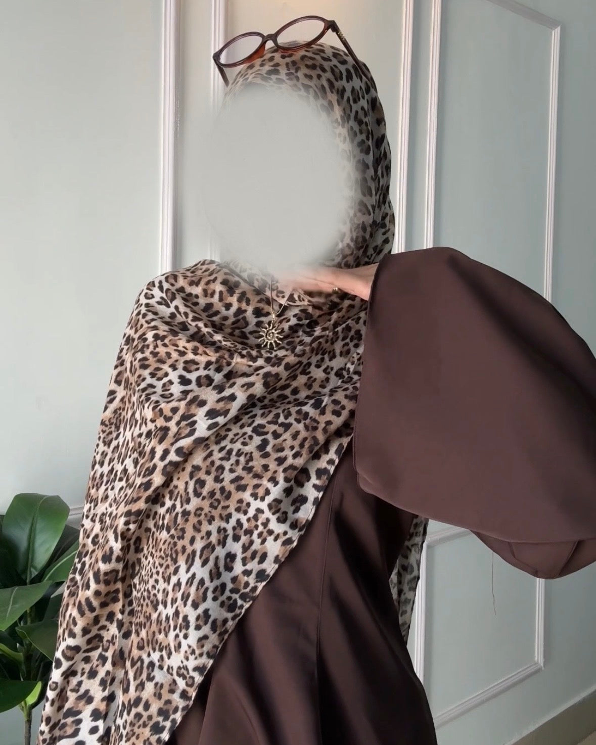 Leopard Print Hijab //. Premium Summer Scarves