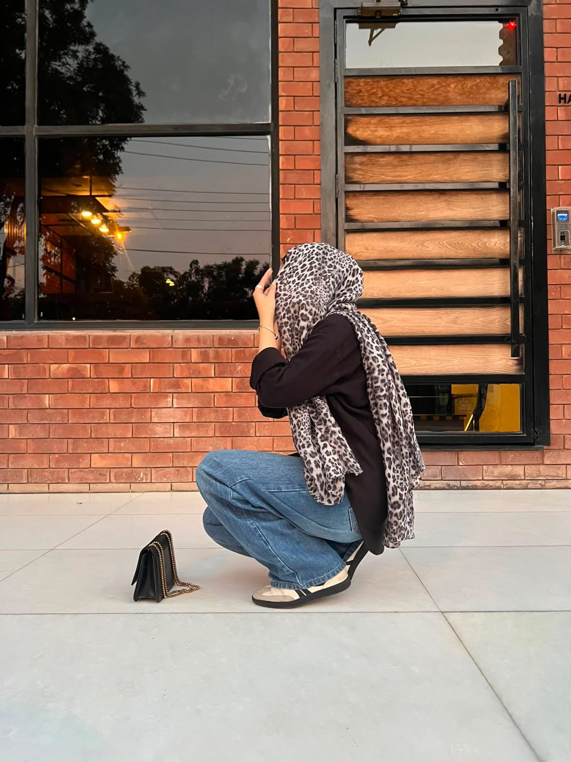 Leopard Print Hijab [Snow Edition] //. Premium Summer Scarves