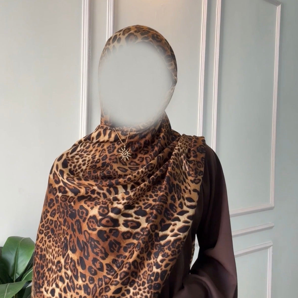 Leopard Print Hijab //. Premium Summer Scarves