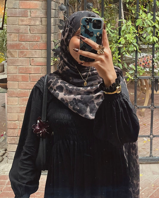 Panther Print Hijab //. Premium Summer Scarves