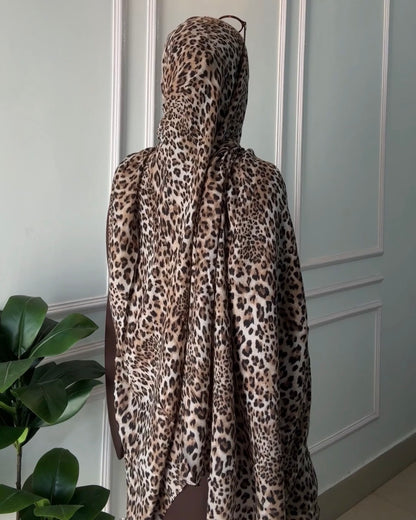 Leopard Print Hijab //. Premium Summer Scarves