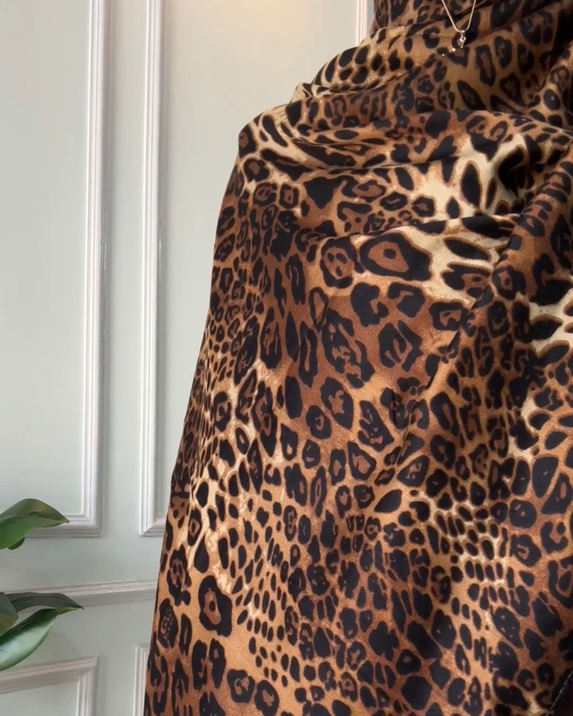 Leopard Print Hijab //. Premium Summer Scarves