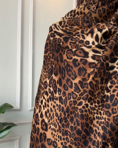 Leopard Print Hijab //. Premium Summer Scarves