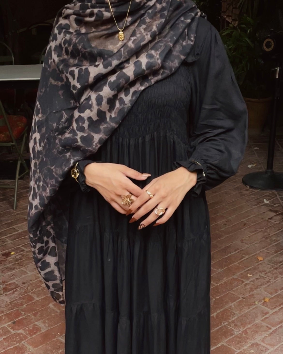 Panther Print Hijab //. Premium Summer Scarves