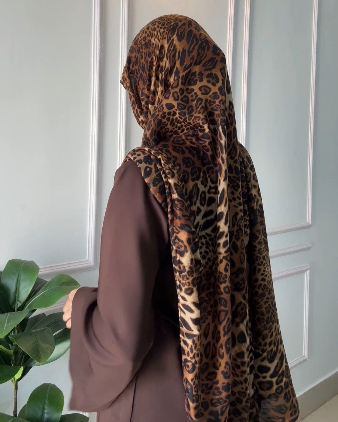 Leopard Print Hijab //. Premium Summer Scarves