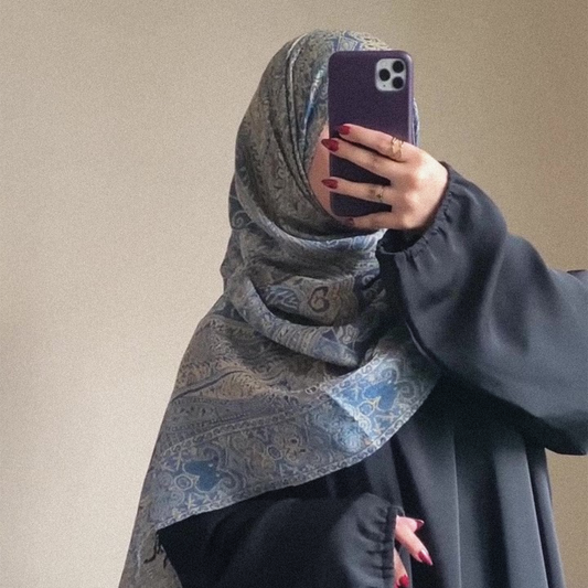 Blue Pashmina Shawl | Design. 002