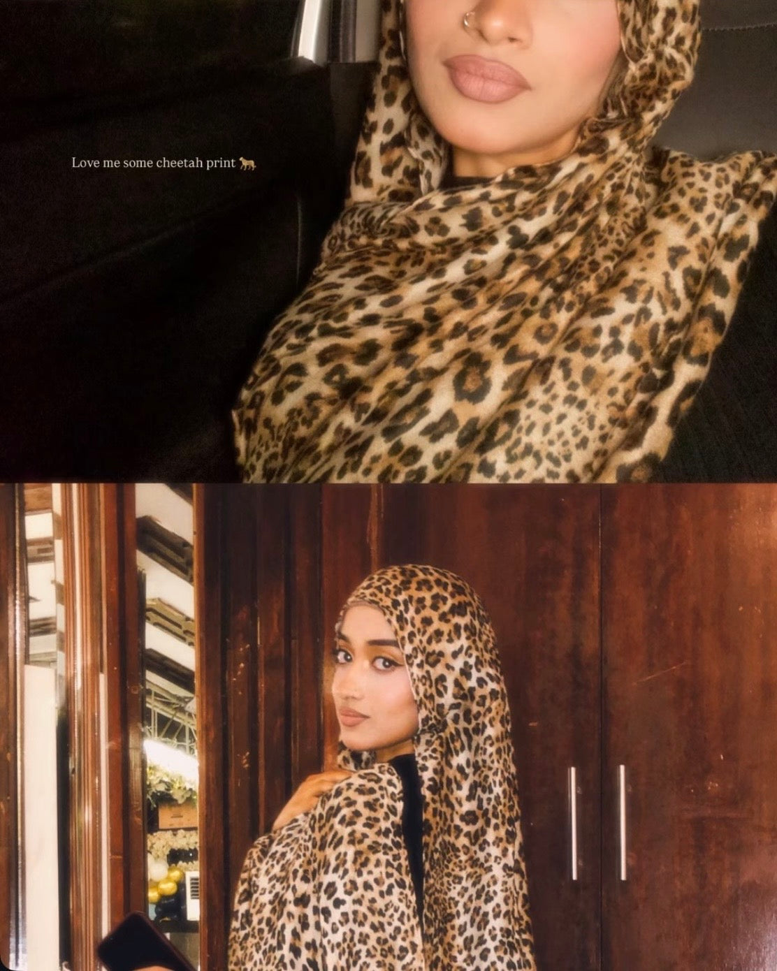 Leopard Print Hijab 2 //. Premium Summer Scarves