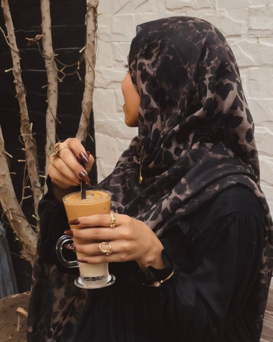 Panther Print Hijab //. Premium Summer Scarves