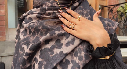 Panther Print Hijab //. Premium Summer Scarves