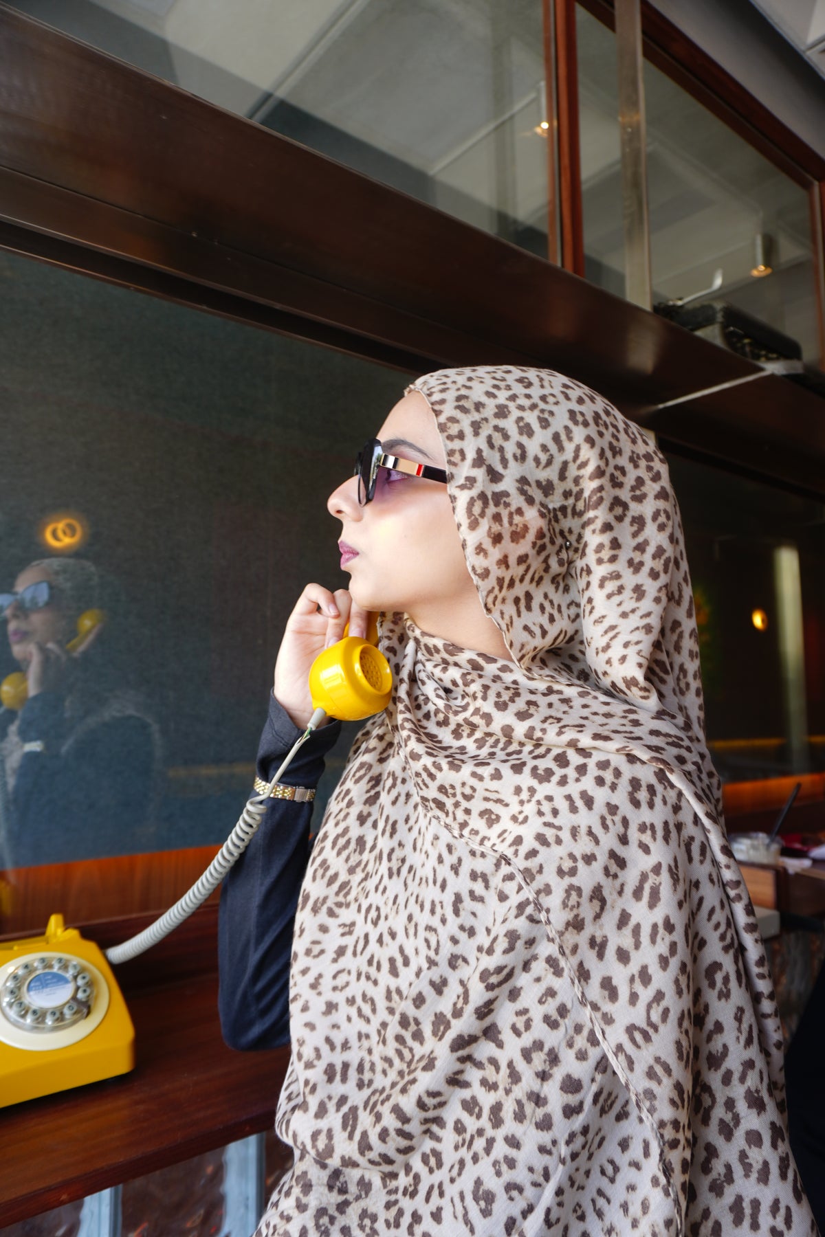 Leopard Print Hijab [coffee edition] //. Premium Summer Scarves
