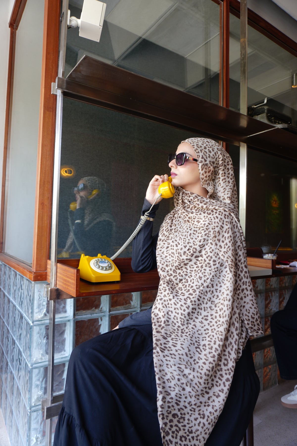 Leopard Print Hijab [coffee edition] //. Premium Summer Scarves