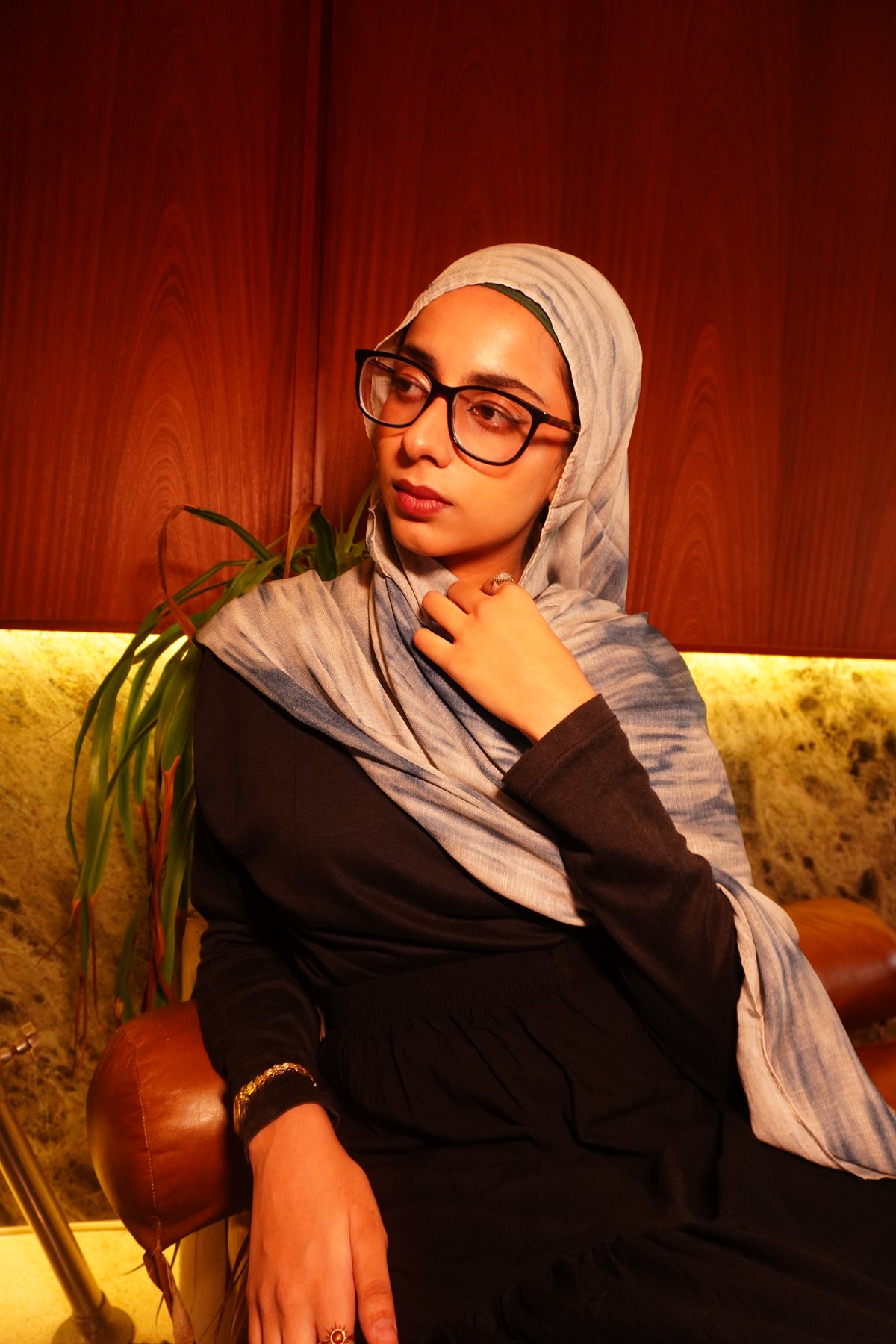 Blue Watercolor Hijab //. Premium Summer Scarves