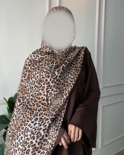 Leopard Print Hijab //. Premium Summer Scarves