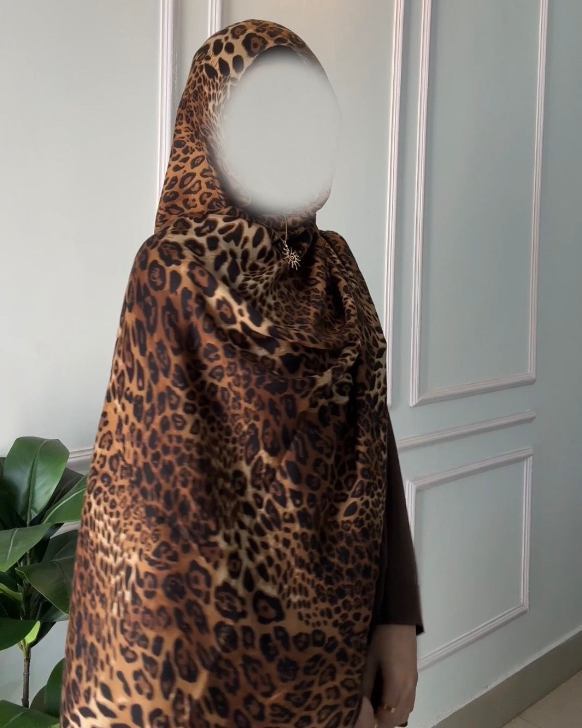 Leopard Print Hijab //. Premium Summer Scarves