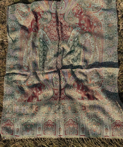 Green Pashmina Shawl | Design. 002