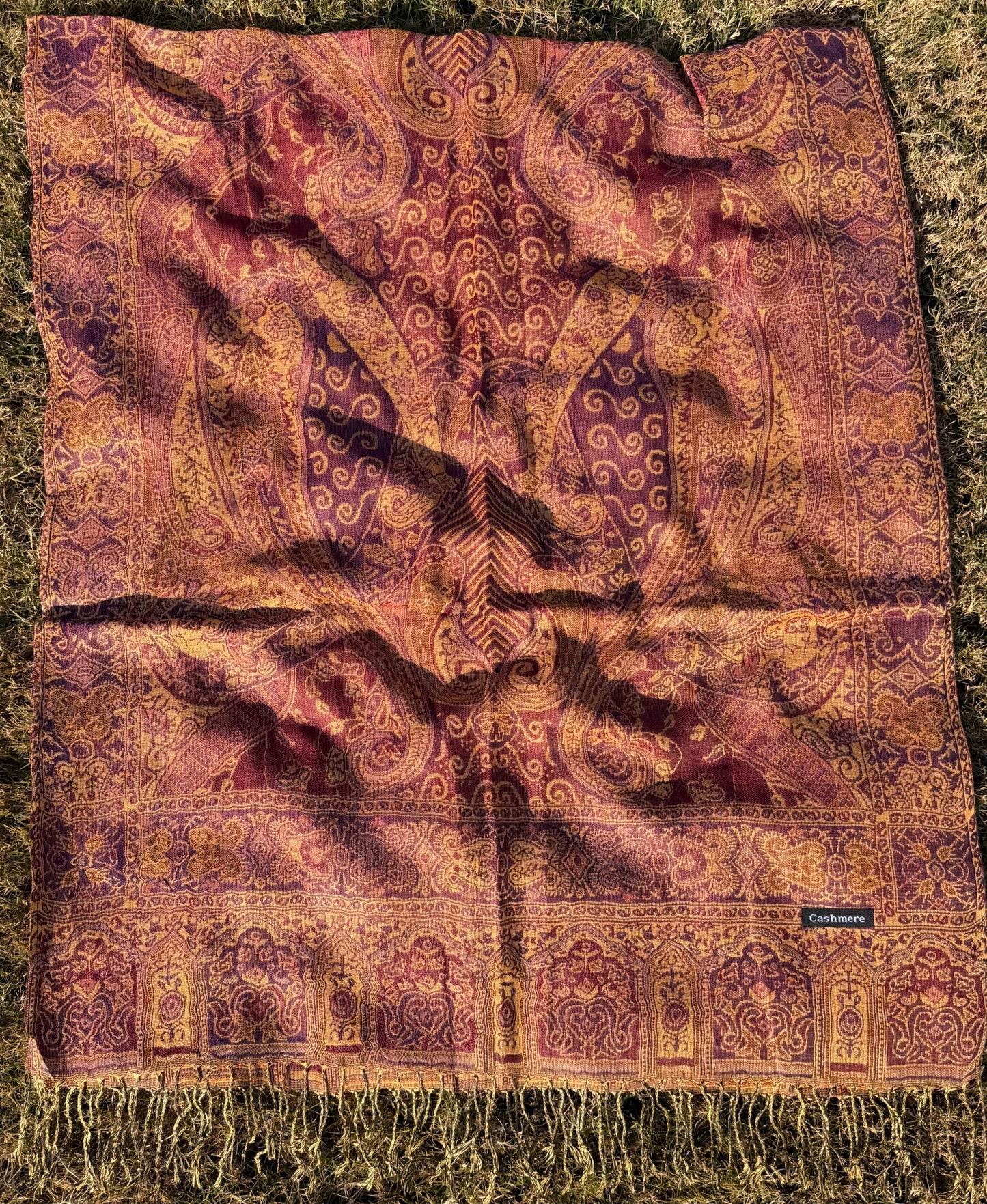 Maroon Pashmina Shawl | Shade 2 / Design. 002