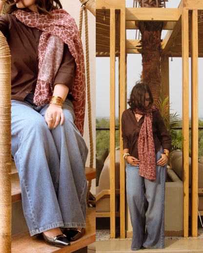 Blushing Crocodile Hijab //. Premium Summer Scarves
