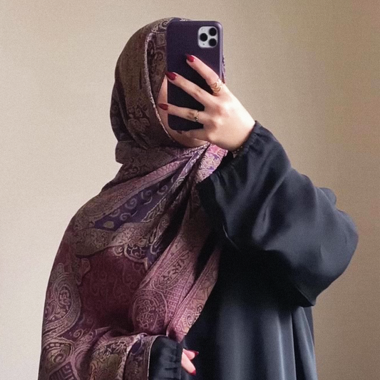 Purple Pashmina Shawl | Design. 002