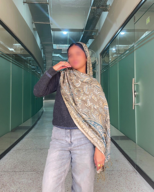 Light Green Pashmina Hijab //. Premium Scarves