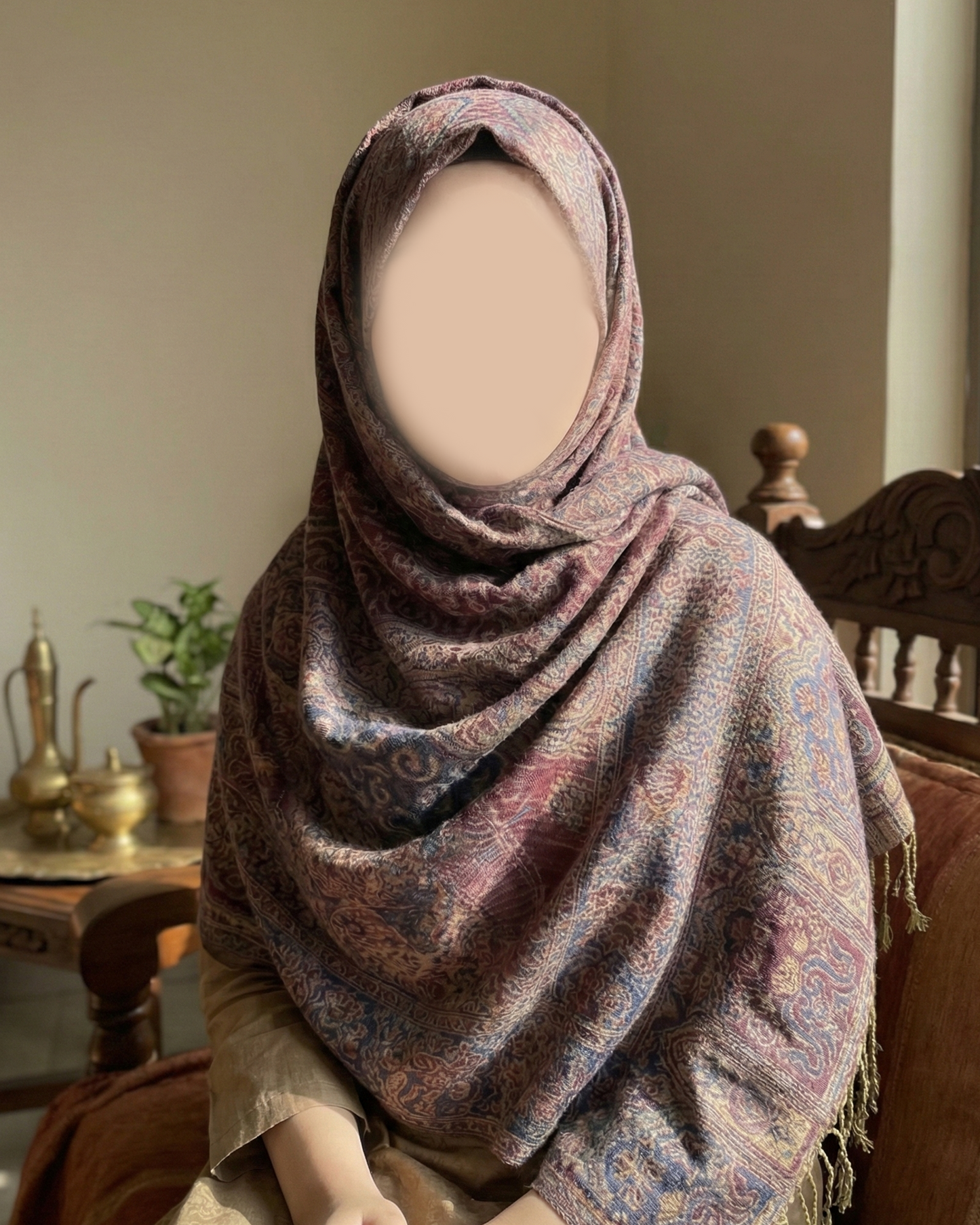 Purple Pashmina Shawl | Design. 002