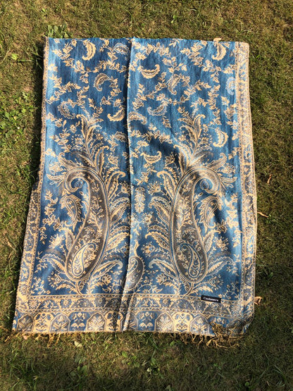 Blue [Lighter Shade] Pashmina Shawl | Design. 001