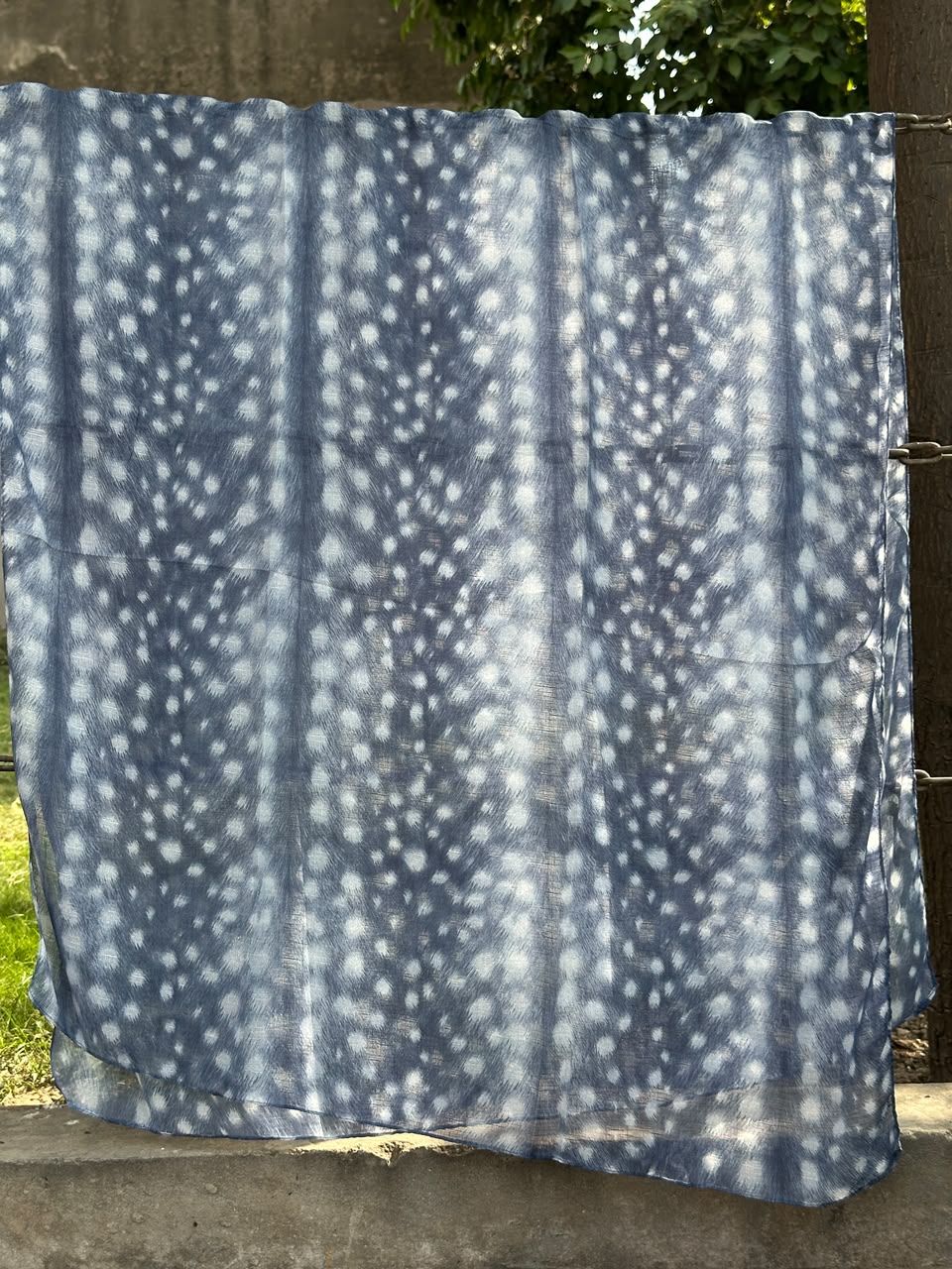 Fawn Print Hijab (Blue) //. Premium Summer Scarves