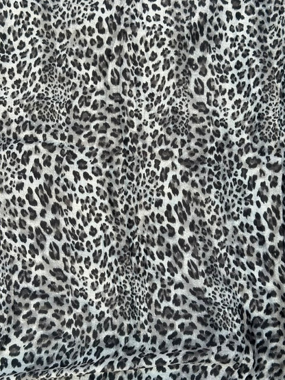 Leopard Print Hijab [Snow Edition] //. Premium Summer Scarves