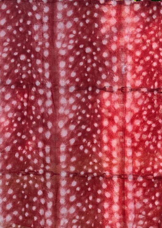 Fawn Deer Print Hijab (Maroonish Red) //. Premium Summer Scarves