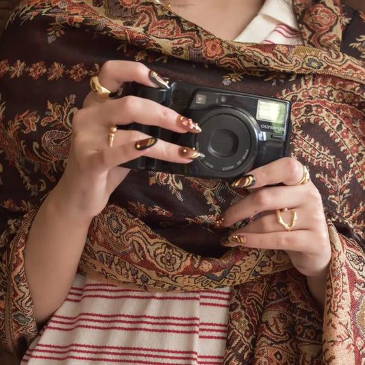 Brown Pashmina Hijab //. Premium Scarves