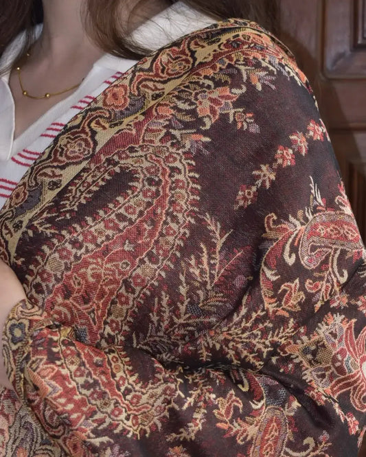 Brown Pashmina Hijab //. Premium Scarves