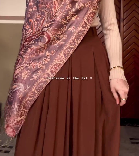 Deep Lilac Pashmina Hijab //. Premium Scarves