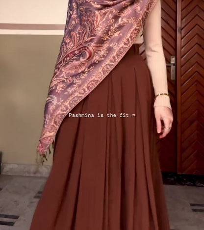 Deep Lilac Pashmina Hijab //. Premium Scarves