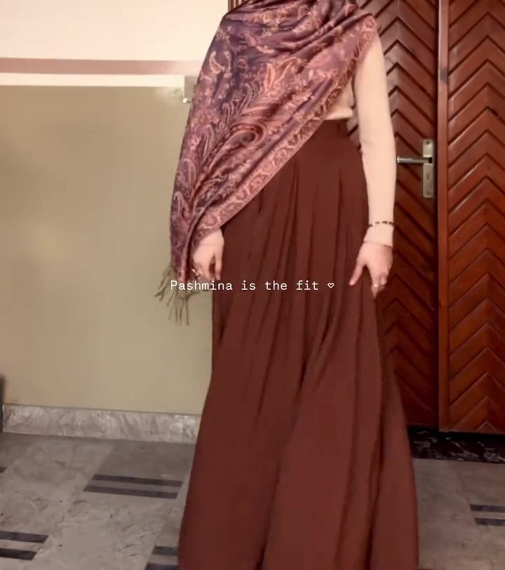 Deep Lilac Pashmina Hijab //. Premium Scarves