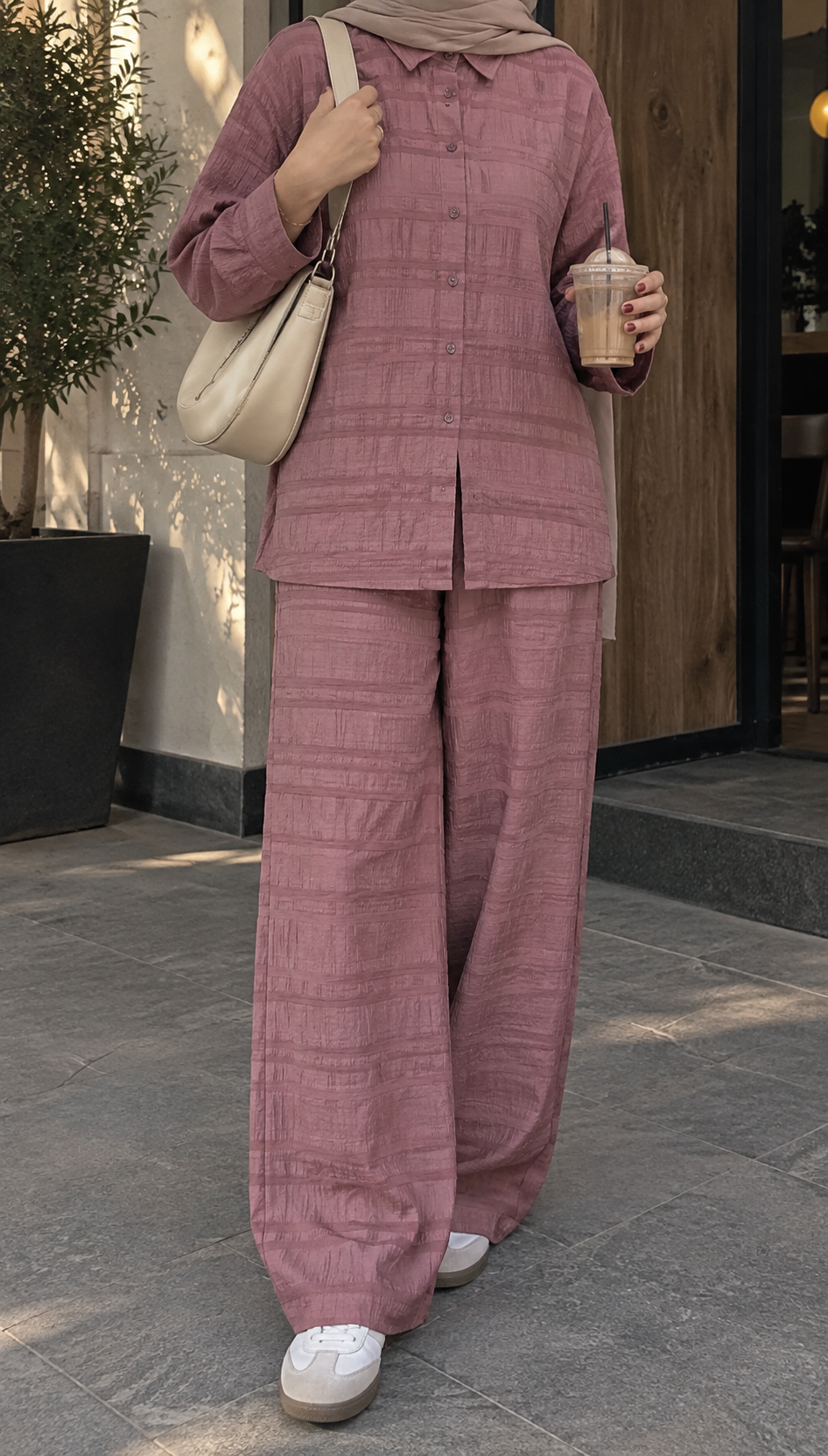 Linen Relaxed Co-Ord Set | Modest But Chic.