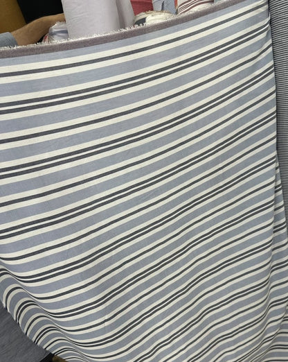 Linen Stripe Long Dress | Modest But Chic.
