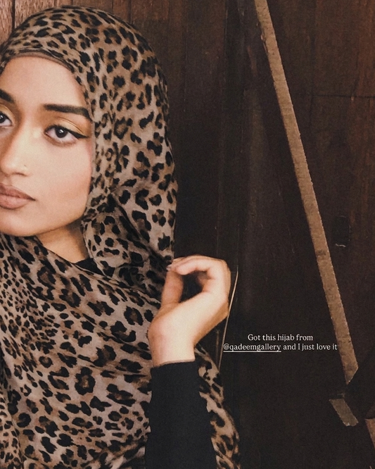 Leopard Print Hijab 3 //. Premium Summer Scarves