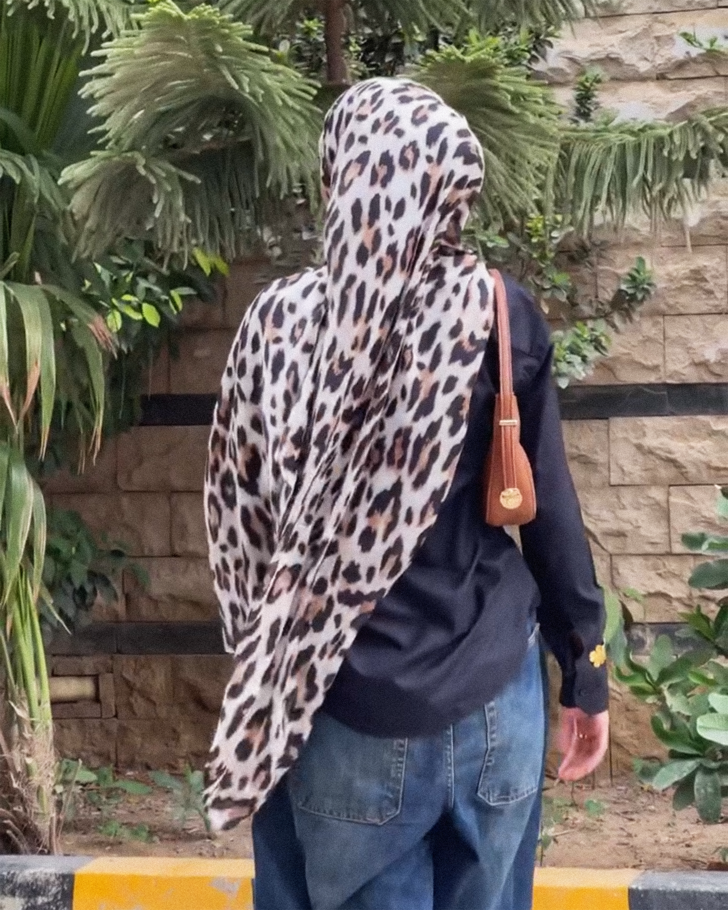 Snow Leopard Print Hijab //. Premium Summer Scarves